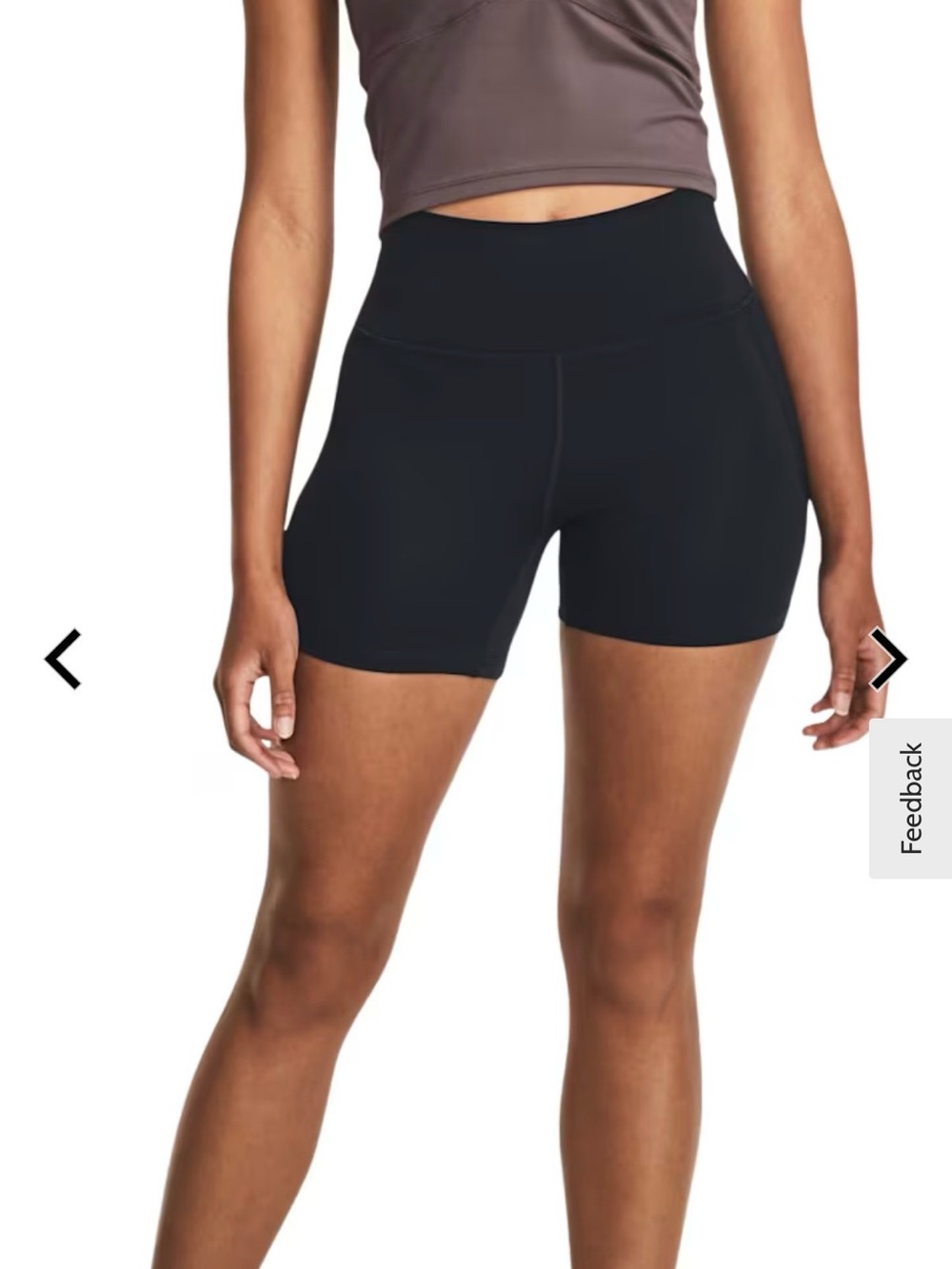 Under Armour Black High-Waist Bike Shorts